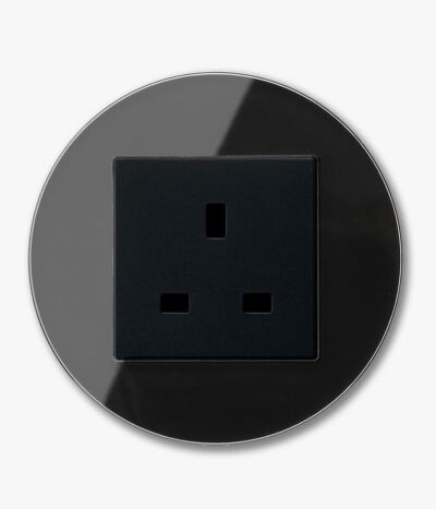 GIRA Studio Black single power socket