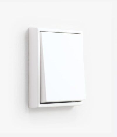 Jung LS990 Matt White single light switch